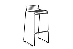 HAY - BARSTOL - HEE BAR STOOL HIGH - Sæde højde 75 - 2 stk. - Sort  